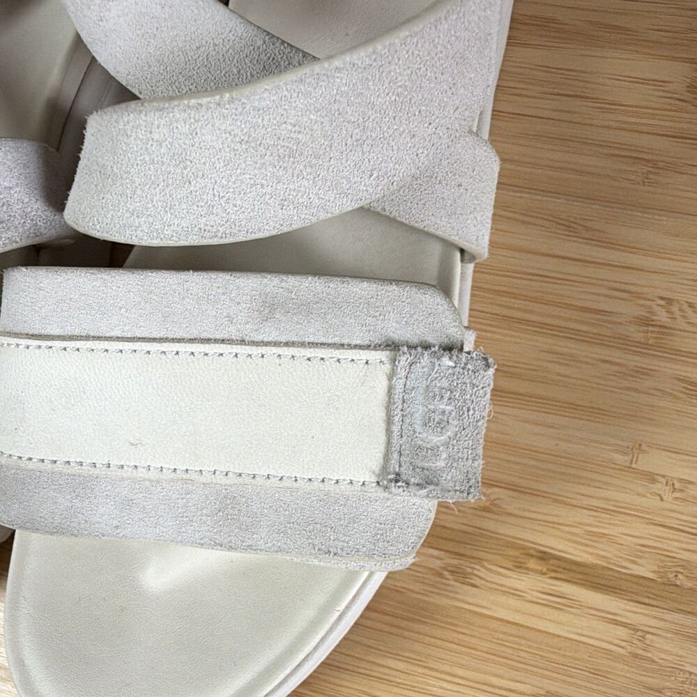 UGG Womens Suede Strappy Ankle Strap Hook & Loop Sandals Beige US 7 - Picture 3 of 11